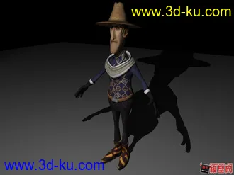 3D打印模型正在制作的动画voodoo动画角色。的图片