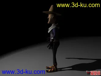 3D打印模型正在制作的动画voodoo动画角色。的图片