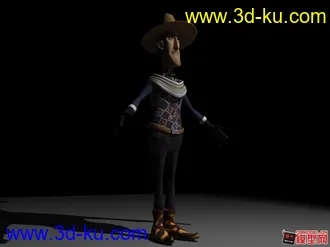 3D打印模型正在制作的动画voodoo动画角色。的图片