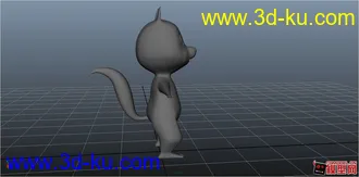 3D打印模型一只正在做的松鼠的图片