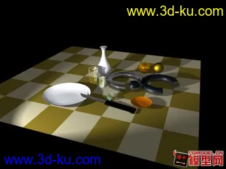 3D打印模型静物场景的图片