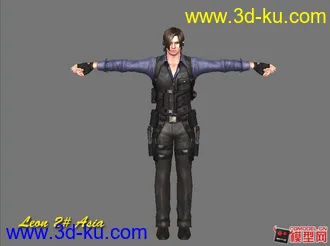 生化危机6游戏角色模型（Leon，Chris）的图片