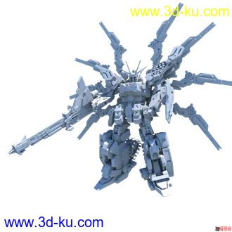 3D打印模型高达，这台机体是杜撰的，obj格式的图片