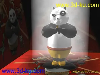 3D打印模型功夫熊猫的图片
