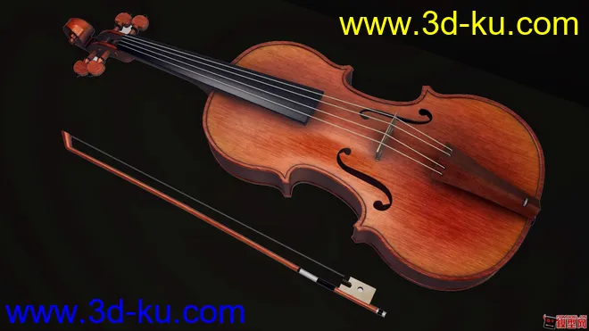 大提琴 maya 模型的图片1