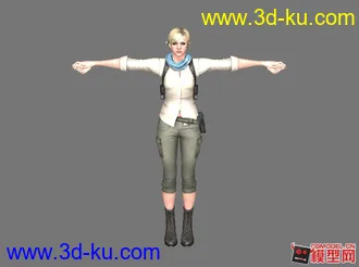 生化危机6，游戏角色模型（Jake和Sherry）的图片