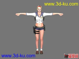 生化危机6，游戏角色模型（Jake和Sherry）的图片