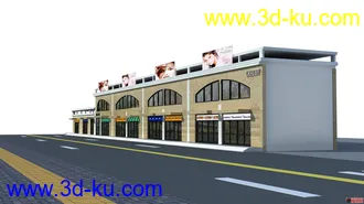 3D打印模型一个商业建筑的图片