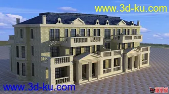 3D打印模型别墅的图片