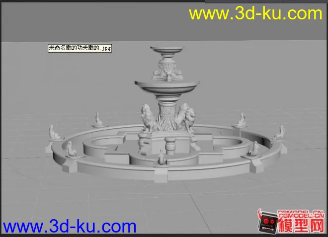 欧式喷泉模型的图片1