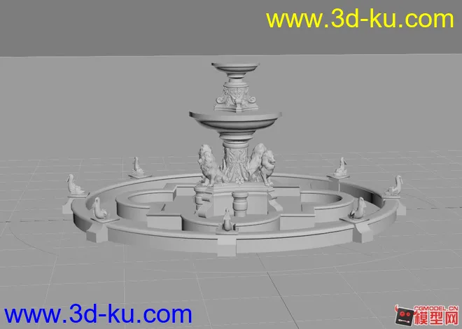 欧式喷泉模型的图片2