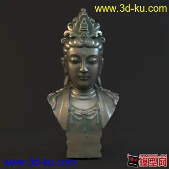 3D打印模型观音胸像的图片
