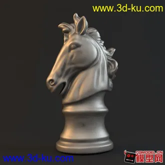 3D打印模型马头棋子的图片