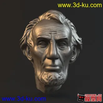3D打印模型林肯头像局部的图片