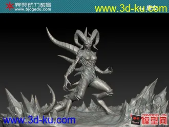 完美动力模型大师班作品《暗黑女妖》模型下载(CG模型网合作首发)的图片