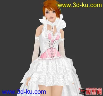 3D打印模型婚纱丽人的图片