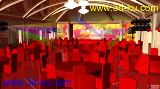3D打印模型舞台大厅的图片