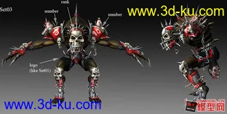 3D打印模型怪物角色的图片