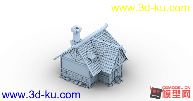 做的一些古代 精致高模小房子模型的图片2