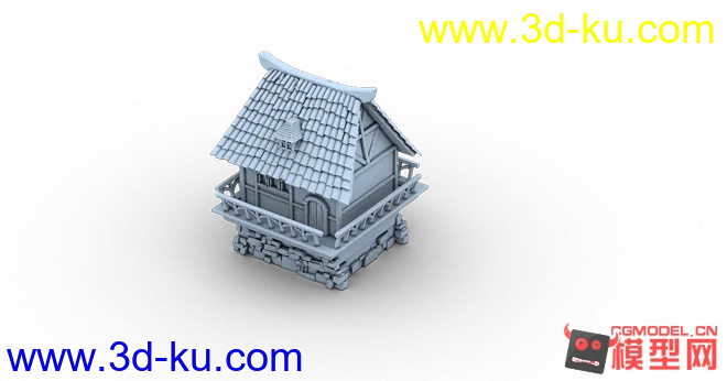 做的一些古代 精致高模小房子模型的图片5