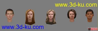 3D打印模型五个美女护士的图片