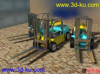 3D打印模型叉车的图片