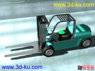 3D打印模型叉车的图片