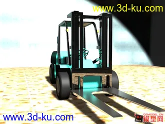 3D打印模型叉车的图片