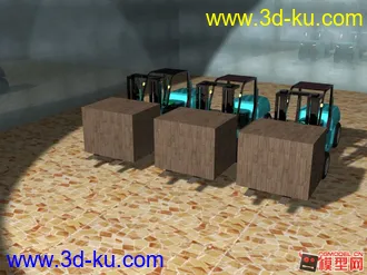 3D打印模型叉车的图片