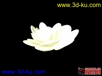 3D打印模型多瓣白茉莉花的图片