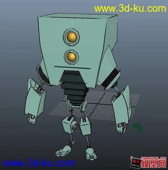 3D打印模型自己做的一个好玩的二维机器人的图片