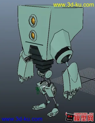 3D打印模型自己做的一个好玩的二维机器人的图片