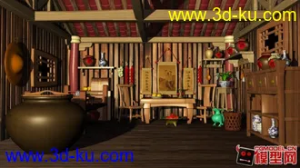 3D打印模型一个室内动画场景渲染建模  喜欢的可以下载的图片