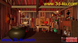 3D打印模型一个室内动画场景渲染建模  喜欢的可以下载的图片