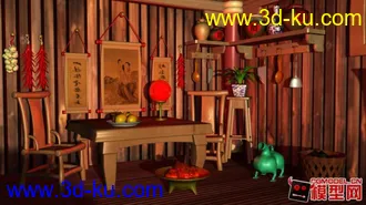 3D打印模型一个室内动画场景渲染建模  喜欢的可以下载的图片