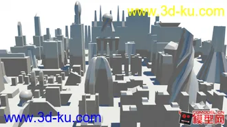 3D打印模型一个很现代的场景的图片