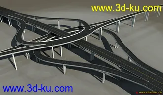 3D打印模型环形高架桥的图片