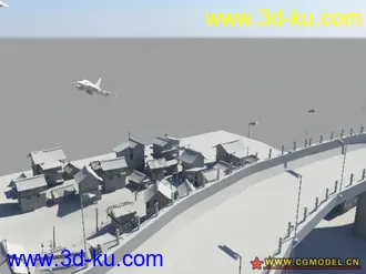 3D打印模型场景,有战斗机的图片