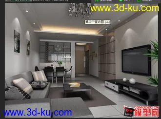 3D打印模型以前做的室内练习的图片