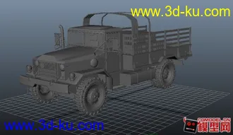 3D打印模型军用卡车的图片