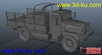 3D打印模型军用卡车的图片