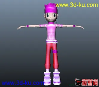 3D打印模型Q版小女孩的图片