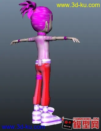 3D打印模型Q版小女孩的图片