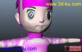 3D打印模型Q版小女孩的图片