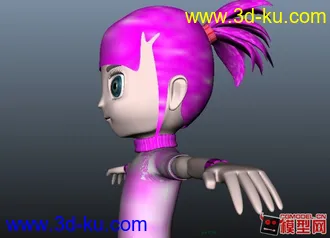 3D打印模型Q版小女孩的图片