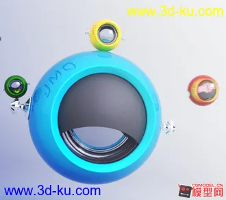 模型机械小镜头，可渲染的图片