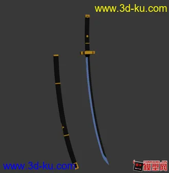 3D打印模型海贼王卓洛的刀之雪走的图片