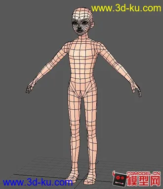 3D打印模型外包_QQ炫舞 资源_男素模的图片