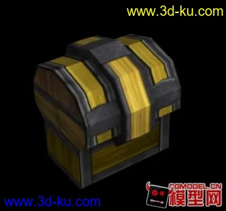 3D打印模型第一次做的宝箱的图片