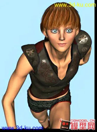 3D打印模型Daz3D转换人物高模max（带骨骼+动作+贴图）的图片